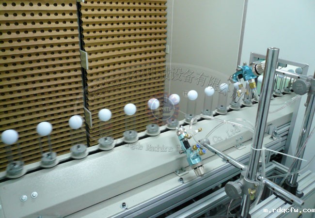 高尔夫球自动喷涂线 视频观赏